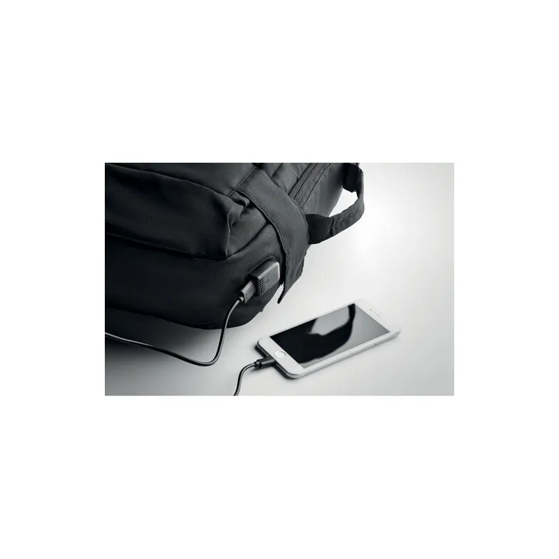 Sac à dos ordinateur écologique personnalisable 300D RPET - SINGAPORE Matières : polyéthylène (PE) Taille textile : XL Couleurs 