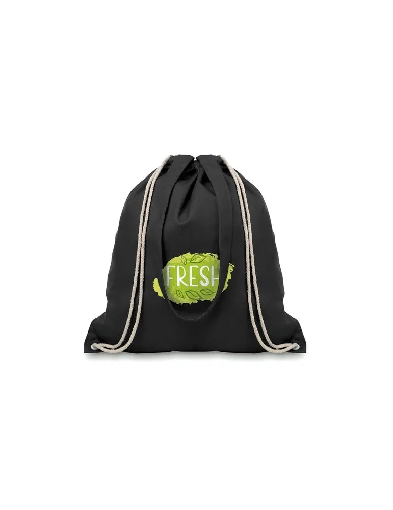 Sac Shopping Écologique Personnalisable à Cordelette MOIRA Matières : coton Taille textile : XXL Couleurs : naturel cadeau colla