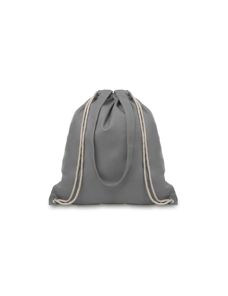 Sac Shopping Écologique Personnalisable à Cordelette MOIRA Matières : coton Taille textile : XXL Couleurs : bleu marine foncé pe