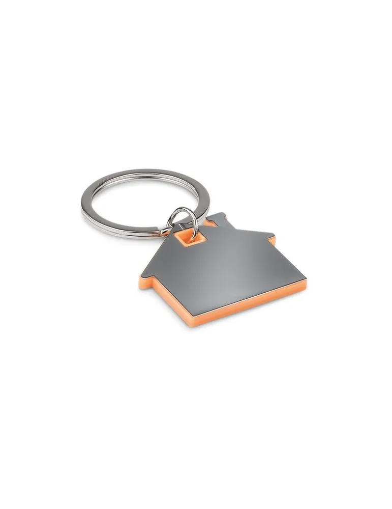 Porte-clés Publicitaire en forme de maison - IMBA Matières : verre Couleurs : rouge