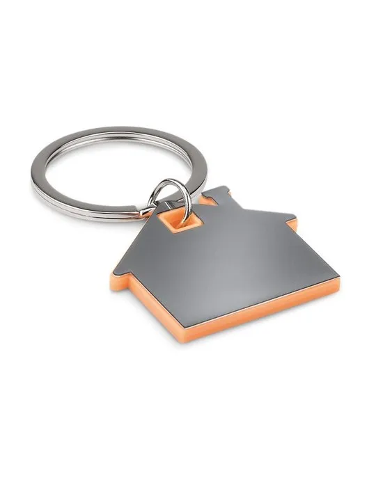 Porte-clés Publicitaire en forme de maison - IMBA Matières : verre Couleurs : rouge