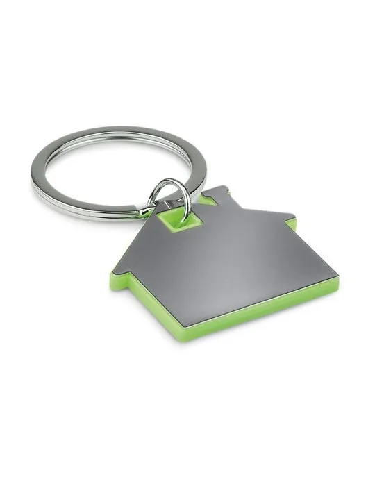 Porte-clés Publicitaire en forme de maison - IMBA Matières : PET recyclé Couleurs : gris transparent cadeau entreprise pas cher