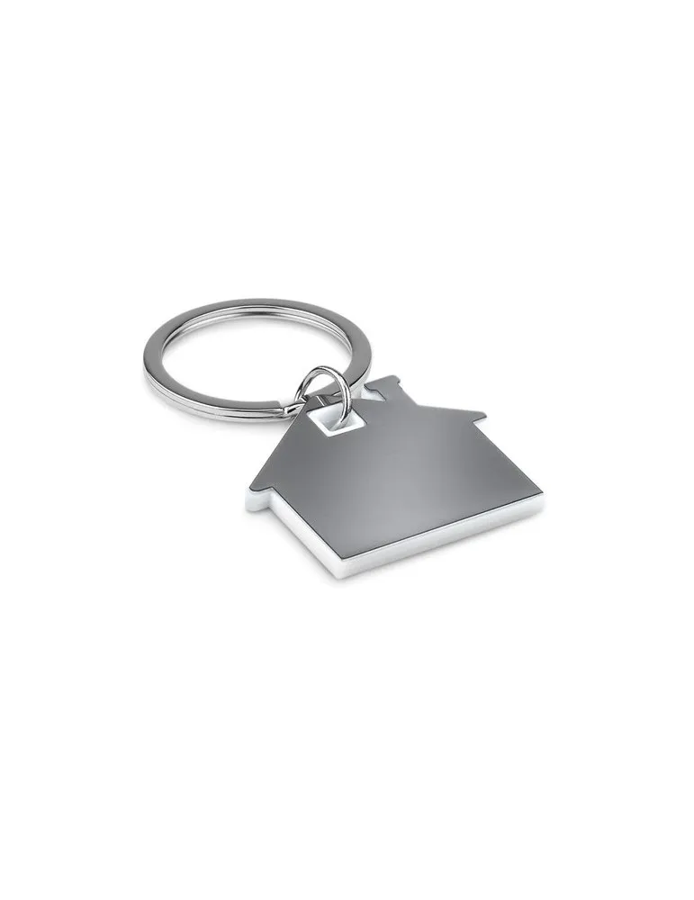 Porte-clés Publicitaire en forme de maison - IMBA Matières : coton Couleurs : rouge marquage laser ultra précis