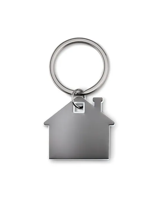 Porte-clés Publicitaire en forme de maison - IMBA Matières : coton Couleurs : rouge objet promotionnel éco-responsable