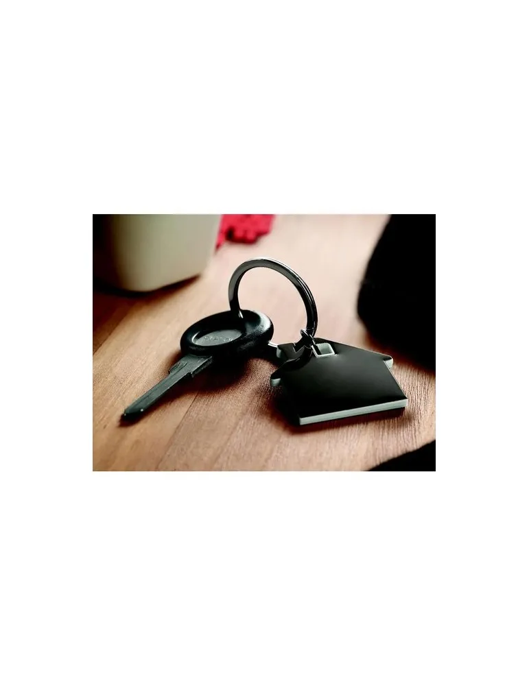 Porte-clés Publicitaire en forme de maison - IMBA Matières : coton Couleurs : rouge impression logo haute qualité