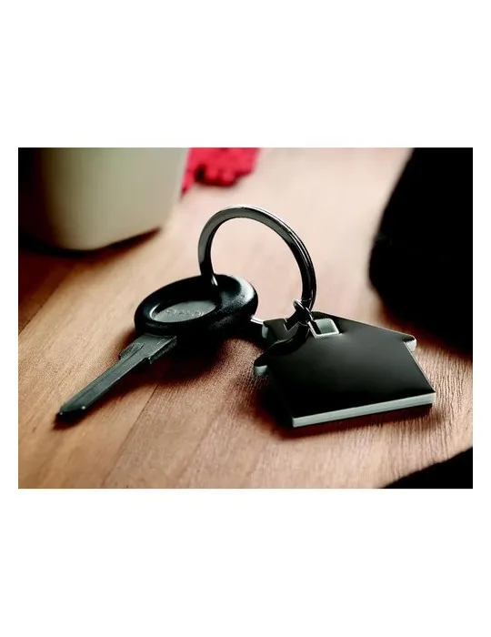 Porte-clés Publicitaire en forme de maison - IMBA Matières : coton Couleurs : rouge impression logo haute qualité