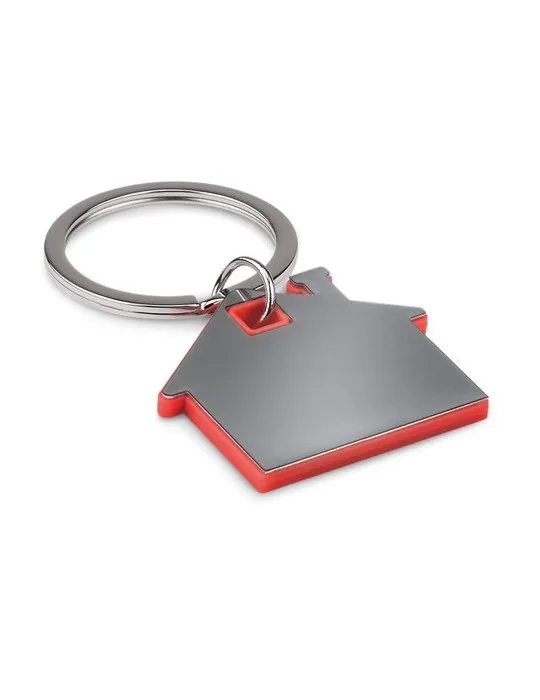 Porte-clés Publicitaire en forme de maison - IMBA Matières : coton Couleurs : bleu royal impression haute définition