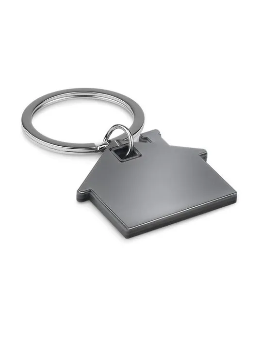 Porte-clés Publicitaire en forme de maison - IMBA Matières : coton Couleurs : vert citron personnalisable avec votre logo