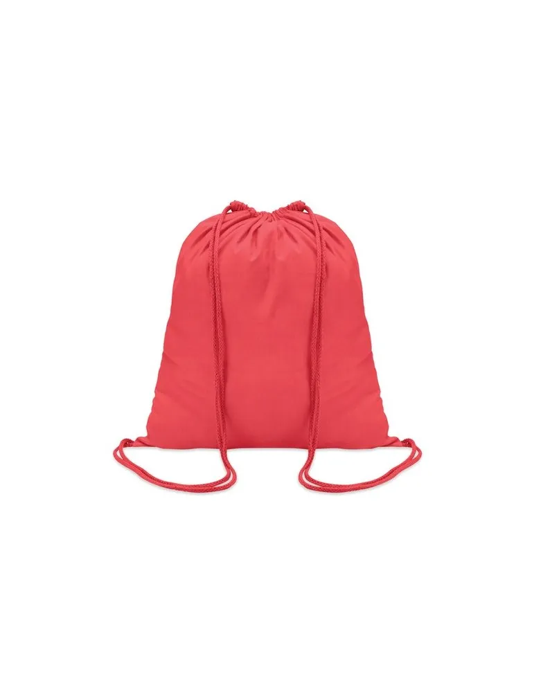 Sac à cordon en coton coloré personnalisé - Cadeau publicitaire Matières : acier inoxydable Couleurs : argenté mat