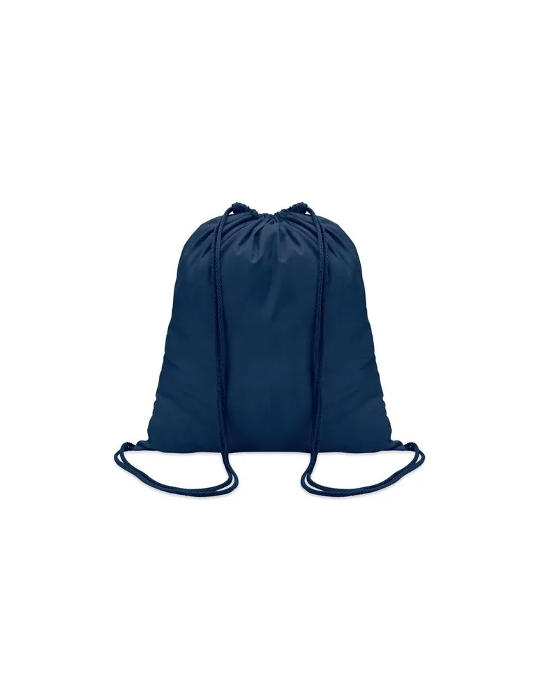 Sac à cordon en coton coloré personnalisé - Cadeau publicitaire Matières : acier inoxydable Couleurs : noir personnalisation rap