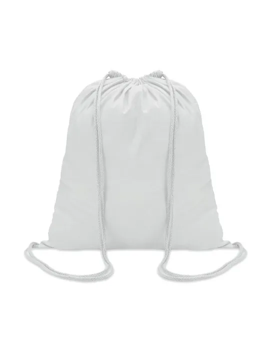 Sac à cordon en coton coloré personnalisé - Cadeau publicitaire Matières : acier inoxydable Couleurs : bleu marine cadeau collab