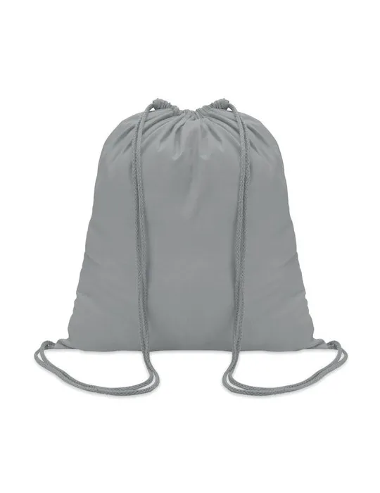 Sac à cordon en coton coloré personnalisé - Cadeau publicitaire Matières : acier inoxydable Couleurs : blanc objet promotionnel 