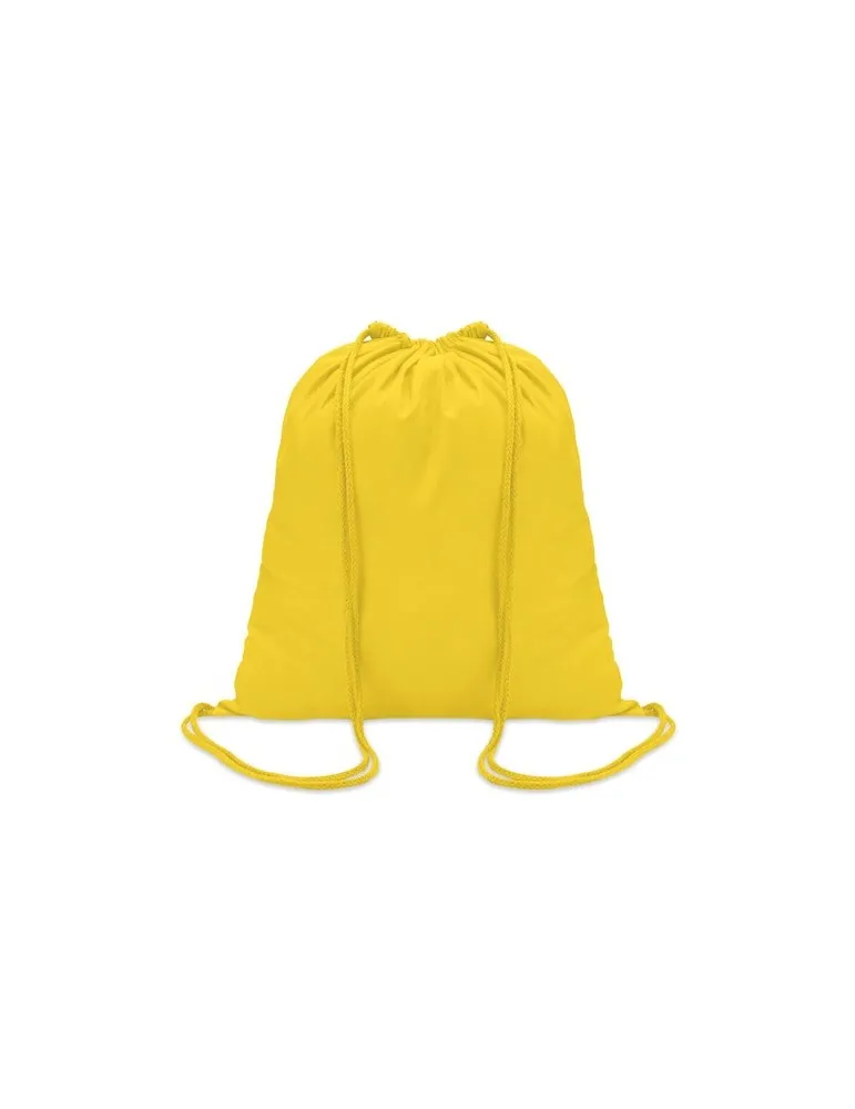 Sac à cordon en coton coloré personnalisé - Cadeau publicitaire Matières : PET recyclé Couleurs : rouge livraison express 24h 48