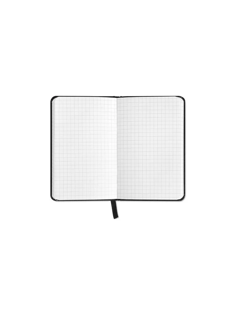 Carnet A5 Personnalisé Quadrillé - SQUARED Matières : acier inoxydable Couleurs : argenté goodies publicitaire événementiel