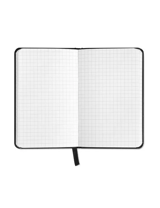 Carnet A5 Personnalisé Quadrillé - SQUARED Matières : acier inoxydable Couleurs : argenté goodies publicitaire événementiel