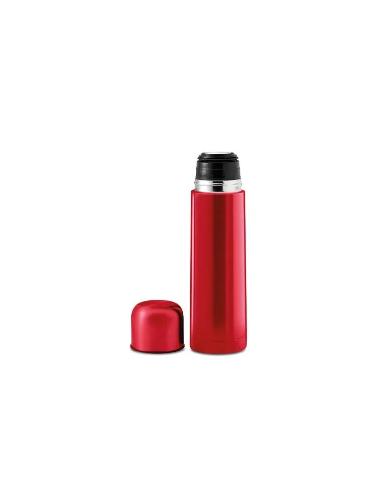 Bouteille isotherme personnalisée double paroi 500ml - CHAN Matières : bambou Couleurs : bois personnalisable avec votre logo