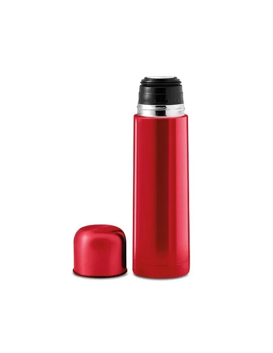 Bouteille isotherme personnalisée double paroi 500ml - CHAN Matières : bambou Couleurs : bois personnalisable avec votre logo