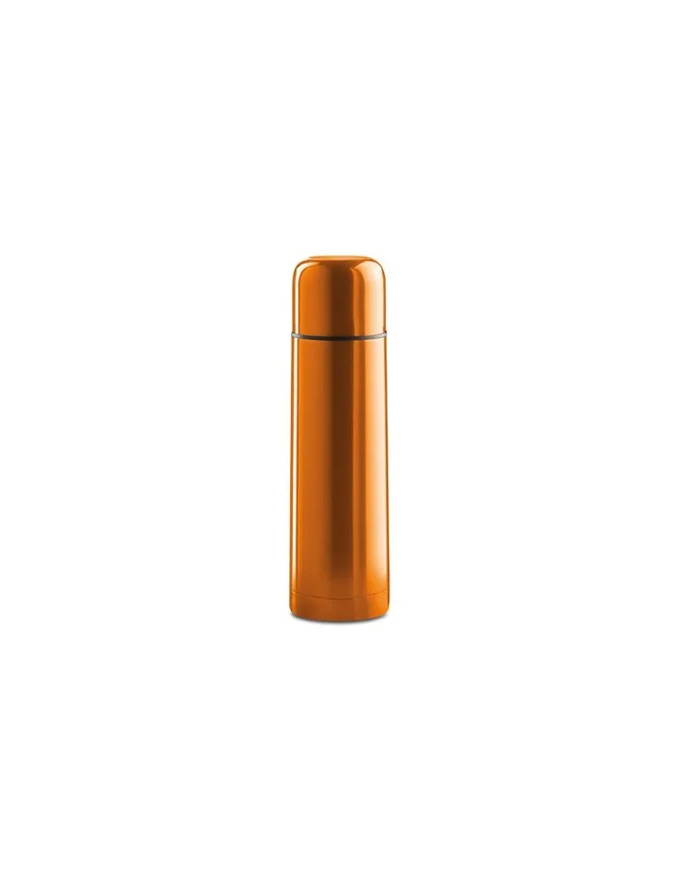 Bouteille isotherme personnalisée double paroi 500ml - CHAN Matières : bambou Couleurs : bois personnalisable avec votre logo