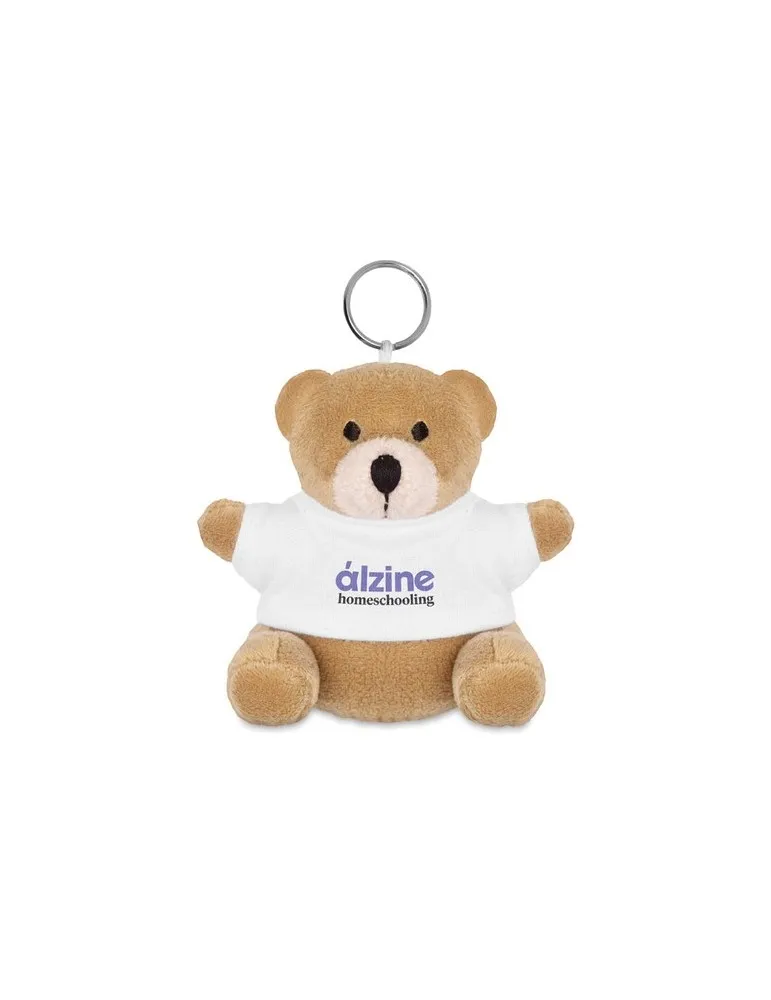 Porte-clés Nounours Personnalisé Écologique NIL - Objet Publicitaire Unique Matières : métal Couleurs : turquoise impression hau