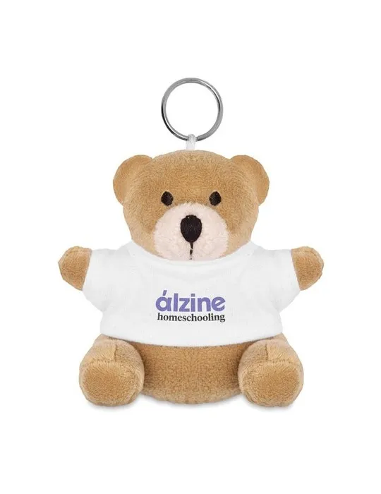 Porte-clés Nounours Personnalisé Écologique NIL - Objet Publicitaire Unique Matières : métal Couleurs : turquoise impression hau