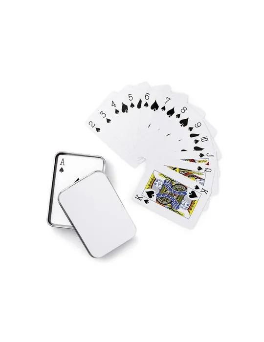 Cartes à jouer boîte étain AMIGO - Élégance et Fun