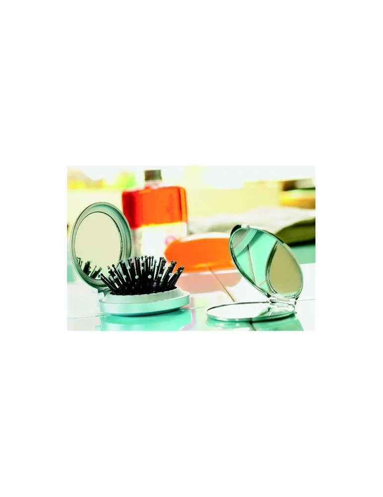 Brosse/Miroir Pliable B BEAUTY - Élégance et Praticité