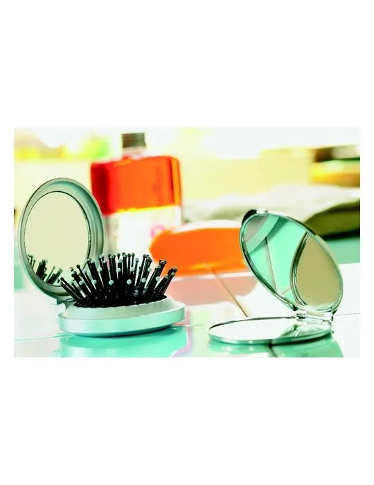 Brosse/Miroir Pliable B BEAUTY - Élégance et Praticité