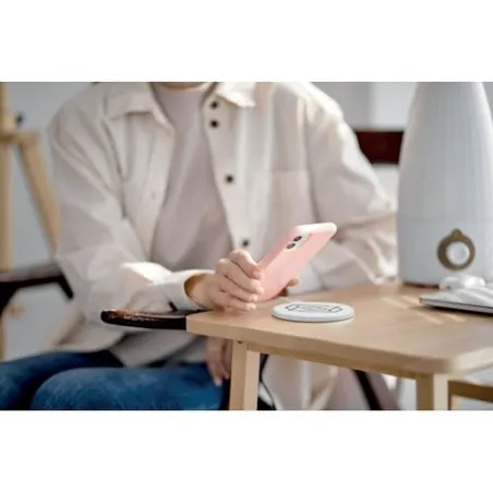 Chargeur sans fil écologique en ABS recyclé - TWING Matières : polyéthylène (PE) Taille textile : XS Couleurs : bleu piscine imp