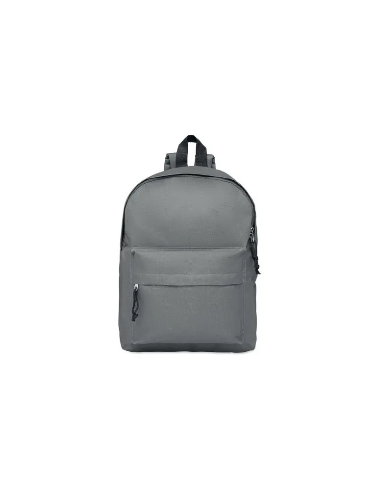 Sac à dos personnalisé en polyester idéal pour vos loisirs - BAPAL Matières : microfibre Couleurs : noir cadeau entreprise pas c