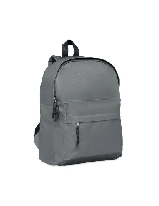 Sac à dos personnalisé en polyester idéal pour vos loisirs - BAPAL Matières : microfibre Couleurs : noir impression logo haute q