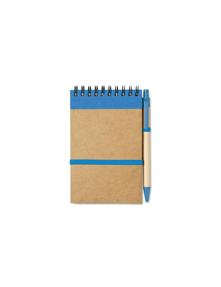 Bloc-notes Recyclé SONORA avec Stylo Personnalisé