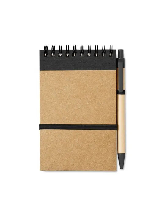 Bloc-notes Recyclé SONORA avec Stylo Personnalisé