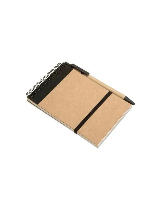 Bloc-notes Recyclé SONORA avec Stylo Personnalisé