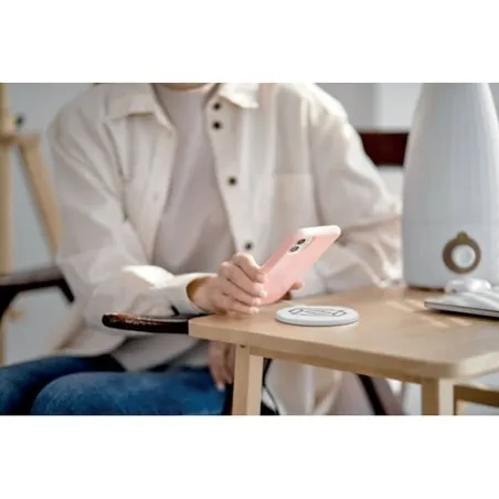 Chargeur sans fil écologique en ABS recyclé - TWING Matières : polyéthylène (PE) Taille textile : XS Couleurs : bleu piscine mar