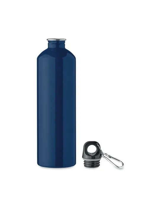 Bouteille monocouche personnalisée 750ml écologique REBIG MOSS Matières : coton biologique Taille textile : L Couleurs : bleu ro