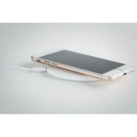 Chargeur sans fil écologique en ABS recyclé - TWING Matières : polyéthylène (PE) Taille textile : XS Couleurs : bleu piscine liv