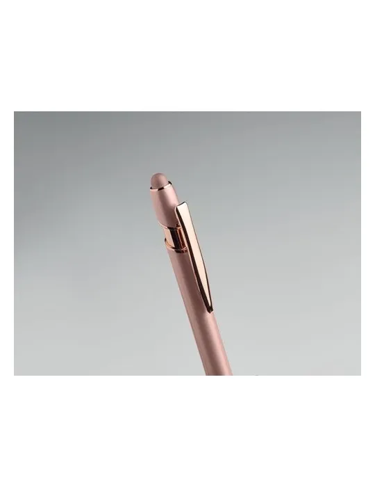 Stylo écologique en aluminium recyclé - SCRIBBLE Matières : coton biologique Taille textile : L Couleurs : bleu arctique personn