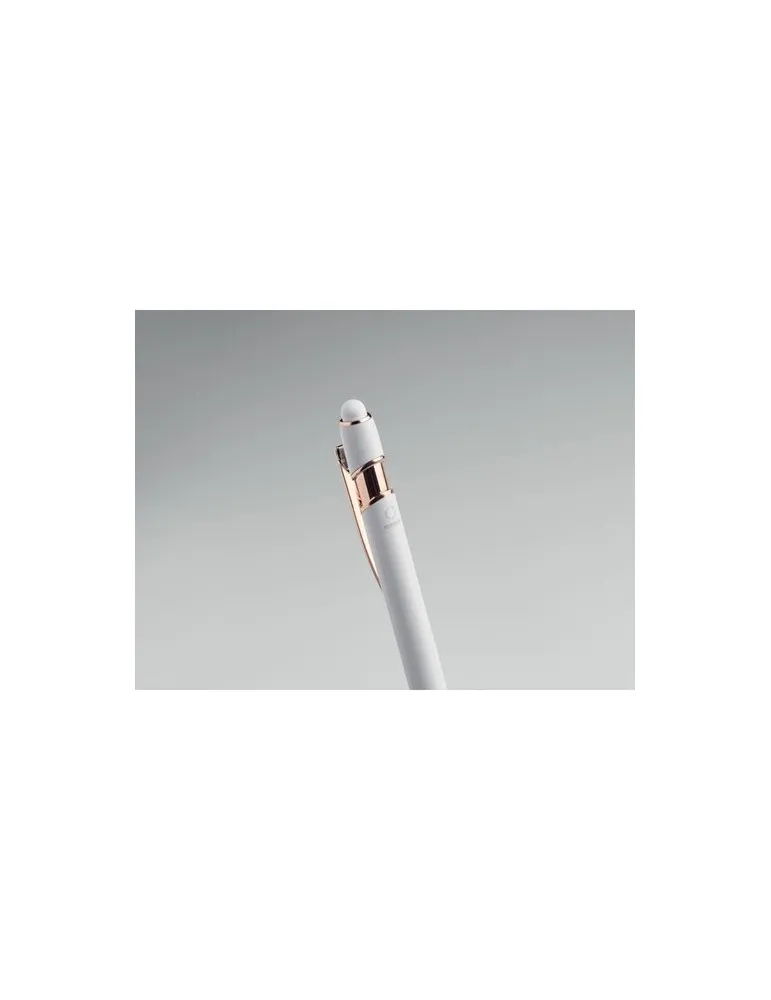 Stylo écologique en aluminium recyclé - SCRIBBLE Matières : coton biologique Taille textile : XXL Couleurs : bleu arctique perso