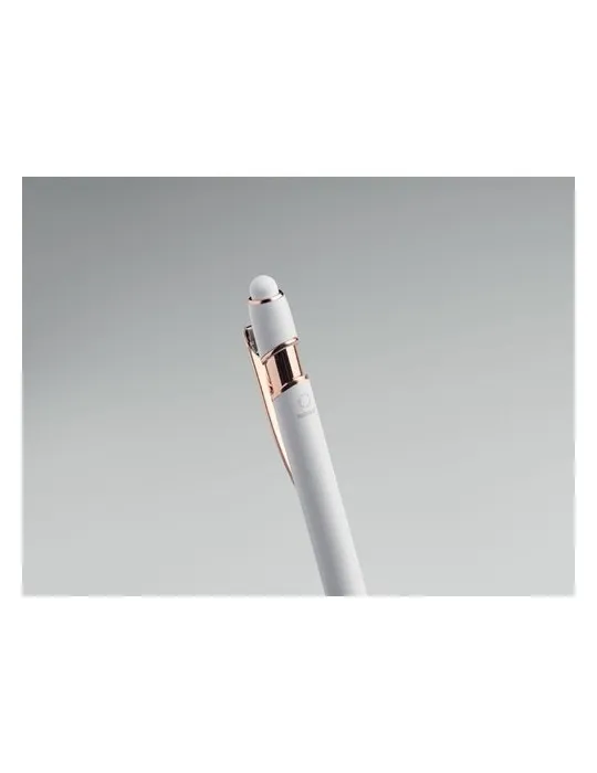 Stylo écologique en aluminium recyclé - SCRIBBLE Matières : coton biologique Taille textile : XXL Couleurs : bleu arctique perso