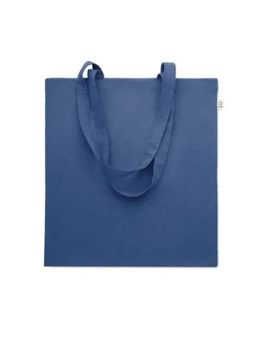 Sac shopping écologique en coton recyclé personnalisé - VIVEKA COLOUR Matières : coton biologique Taille textile : M Couleurs : 