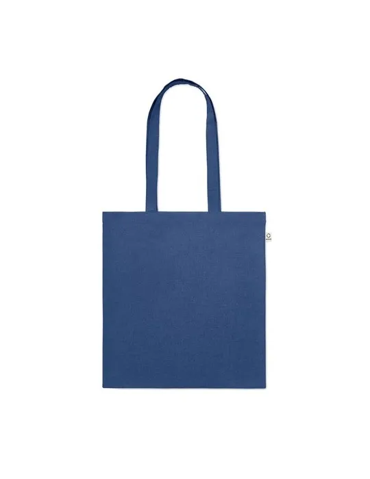 Sac shopping écologique en coton recyclé personnalisé - VIVEKA COLOUR Matières : coton biologique Taille textile : M Couleurs : 