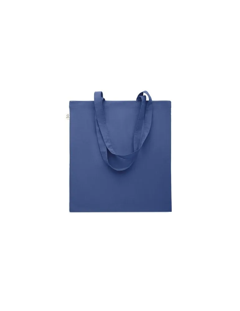 Sac shopping écologique en coton recyclé personnalisé - VIVEKA COLOUR Matières : coton biologique Taille textile : M Couleurs : 