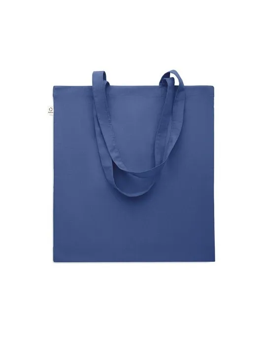 Sac shopping écologique en coton recyclé personnalisé - VIVEKA COLOUR Matières : coton biologique Taille textile : M Couleurs : 