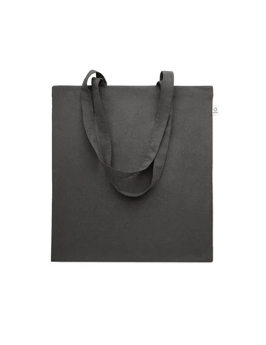 Sac shopping écologique en coton recyclé personnalisé - VIVEKA COLOUR Matières : coton biologique Taille textile : M Couleurs : 