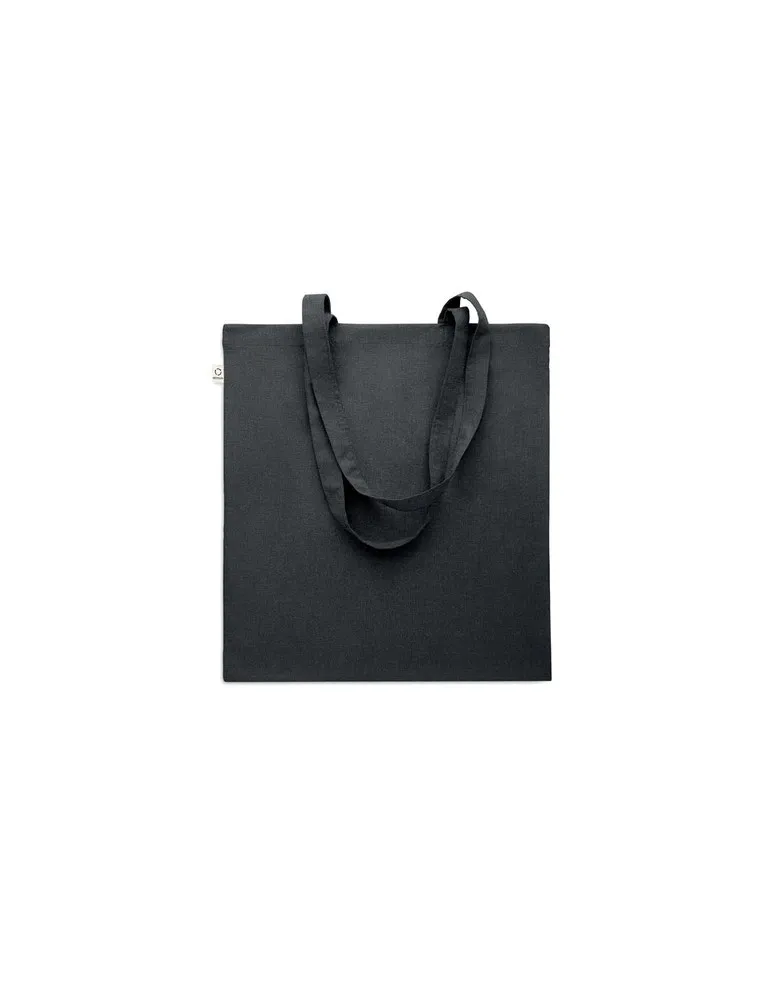 Sac shopping écologique en coton recyclé personnalisé - VIVEKA COLOUR Matières : coton biologique Taille textile : M Couleurs : 