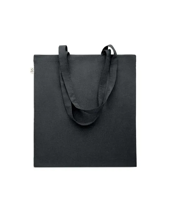 Sac shopping écologique en coton recyclé personnalisé - VIVEKA COLOUR Matières : coton biologique Taille textile : M Couleurs : 