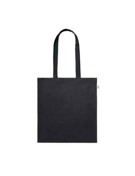 Sac shopping écologique en coton recyclé personnalisé - VIVEKA COLOUR Matières : coton biologique Taille textile : M Couleurs : 