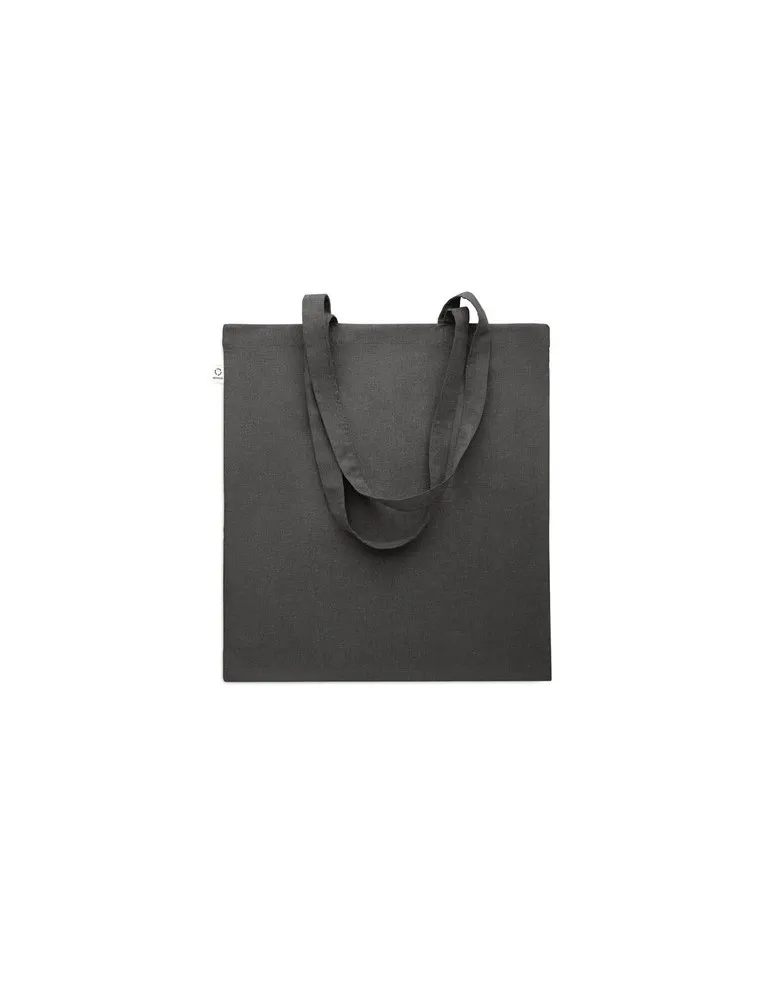 Sac shopping écologique en coton recyclé personnalisé - VIVEKA COLOUR Matières : coton biologique Taille textile : M Couleurs : 