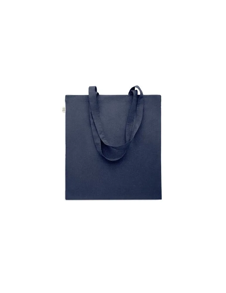 Sac shopping écologique en coton recyclé personnalisé - VIVEKA COLOUR Matières : coton biologique Taille textile : L Couleurs : 