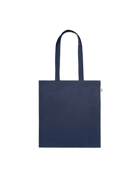 Sac shopping écologique en coton recyclé personnalisé - VIVEKA COLOUR Matières : coton biologique Taille textile : L Couleurs : 